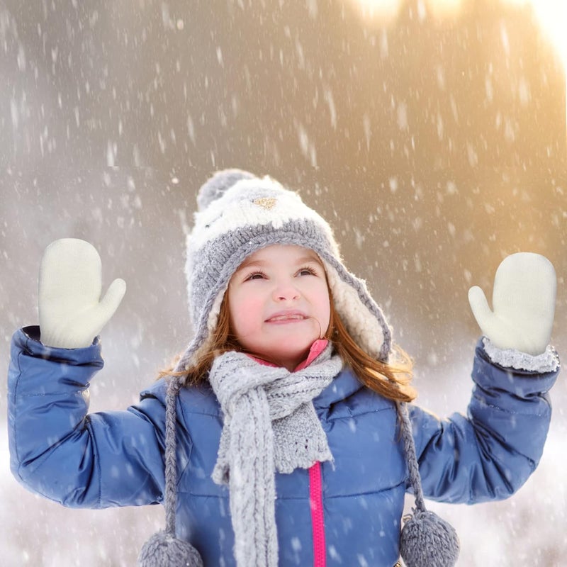 ONESING 5 Pair Toddler Mittens Black Baby Winter Gloves for Girls Boys - Warm Newborn Gloves - Image 5